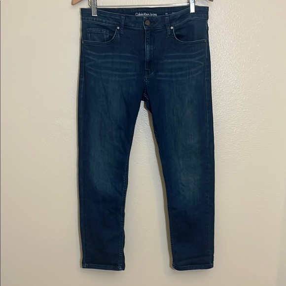 Calvin Klein Slim Boyfriend Blue Jeans - Picture 1 of 9